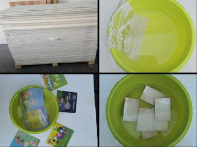 China Pedra reciclada branca impermeável personalizada Rich Mineral Sythetic Paper de papel para o livro de crianças de empacotamento à venda