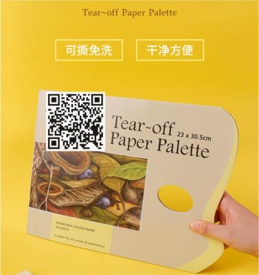 China Disposable Waterproof Eco Friendly Stone Paper Tear Off Paper Palette For Painting zu verkaufen