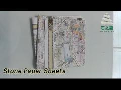 Synthetic Stone Paper Sheets 168gsm Biodegradable For Stationery Map