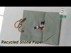 HDPE Recycled Stone Paper 216gsm Tear Resistant No Pollution