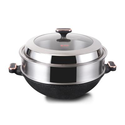 China High Quality Wok Restaurant Equipment 316 Stainless Steel Wok Gas Cooker Wok from China Viable Supplier for sale