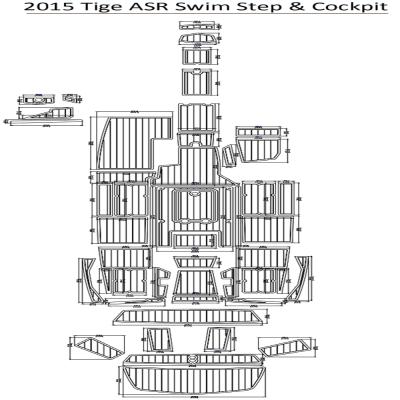 China 2015 Floor Rod Air Surveillance Radar Swim Step & Boat EVA Teak Decking Cockpit Pad 1/4