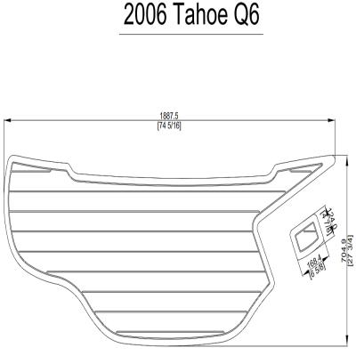 China Boat 2006 Tahoe Q6 Bathing Platform Protector Pad Floor EVA Teak Decking 1/4