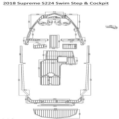 China Supreme Floor 2018 Swim S224 Step And Boat Cockpit Pad EVA Teak Decking 1/4