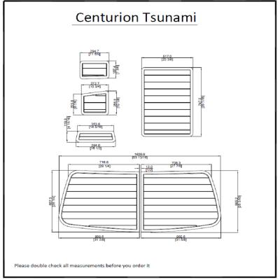 China Floor Centurion Tsunami Swim Platform Pads Boat Pad EVA Teak Decking 1/4