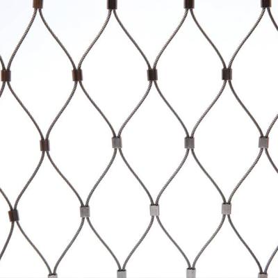 China Plain / Twill / Dutch Weave Flexible Light Drop Anti Theft Safety Net Stainless Steel Wire Rope Mesh Bag for sale