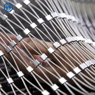 China Plain / Twill / Dutch Weave Fence Construction Decoration X-tend Rope Mesh Net Cable Protection Stainless Steel Wire Mesh for sale