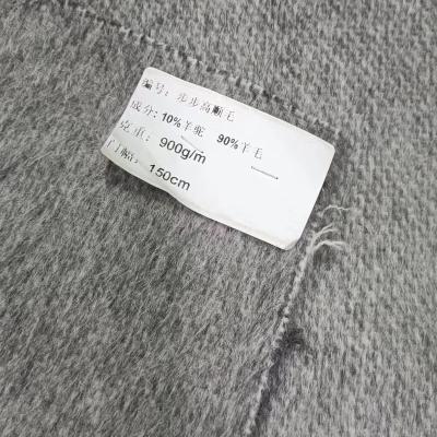 China Stain Repellent 90% Wool 10% Alpaca Fabric Making Coat Skirt Suit Pants Factory Direct Sales Woven Fabric Dishonest Cashmere 900g for sale