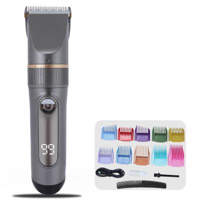 China The new low noise professional hairdresser LED display electric hair clipper barber hair trimmer for sale