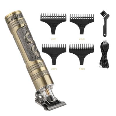 China longfeng low noise rechargeable metal usb bald hair trimmer for men for sale