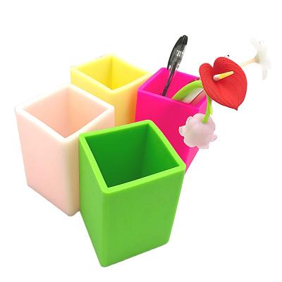 China High Quality Color Pen Pencil Holder Container Fancy Pen Holder Eco-Friendly Material Promotion Wholesale Price Pantone Color for sale