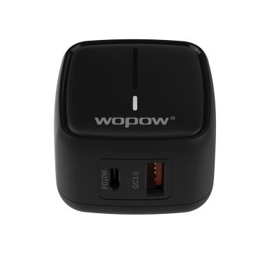 China WOPOW WD02 PD20W/QC18W USB Mobile Phone Travel Fast Charging Charger (UK Pin) for sale