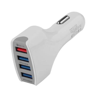 China New Mobile Phone Car Charger With Fast Charging Dual Type-C 4 Ports Car Retail Packing Usb Charger for sale