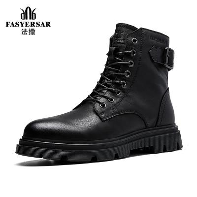 China ITALY FASYERSAR Flat Men Plus Size Men's Boots Mid Cut Martin Boots Boots Hot Mens Chelsea Shoes for sale