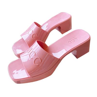 China Size Increasing 2023 GUC Luxury Famous Brand Jelly Sandals for sale