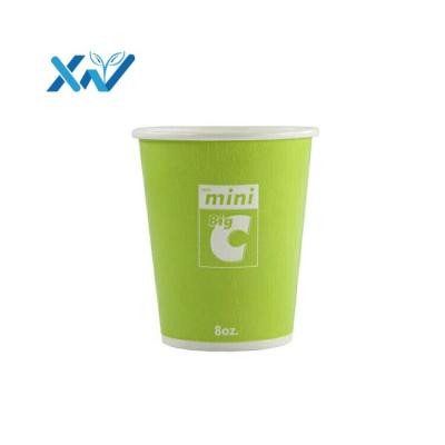 China Wholesale 8oz Disposable Disposable Custom Printing Beverage Coffee Paper Cup Eco Friendly Hot Feature for sale