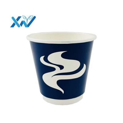 China Customized Double Printed Eco-Friendly Biodegradable Wallpaper Cup Coffee Paper Cup Packaging for sale