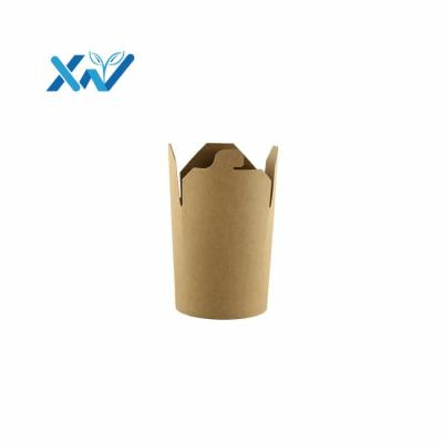 China Recycled Materials Wholesale Customer Logo Acceptable Food Grade Take Away Plastic Round Base Noodle Box for sale