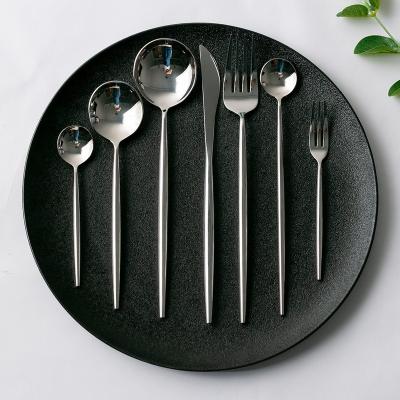 China Viable Silver Mirror Silverware Set 12 Piece Flatware Stainless Steel Flatware Set Dinnerware Set Cutlery Set for sale