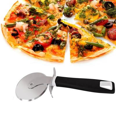 China Disposable Free Sample Amazon Choice Pasta Pizza Tools Classic Black 9-Inch Kitchen Pizza Wheel Pizza Cutter for sale