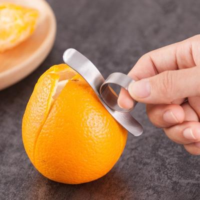 China Viable Lemon Grapefruit Pomegranate Passiflora Passionflower Pitaya Peelers Stainless Steel Slicer Orange Cutter Peeler for sale