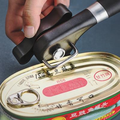 China Viable Black Classic Multifunctional Manual Can Opener Turn Knob Bottle Opener for sale