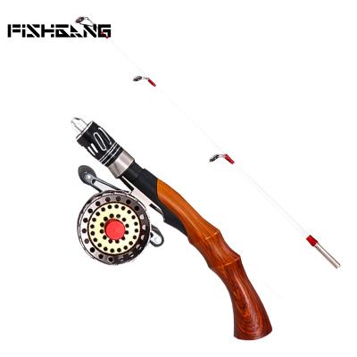 China Carbon FISHGANG 2 Sections 55cm Ice Fishing Rod Raft Spin Rod Shrimp Rods for sale