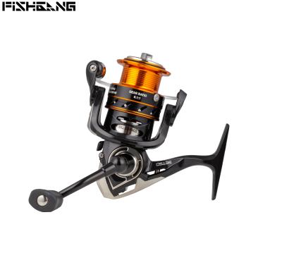 China LEFT HAND FISHGANG 6.1:1 Full Spin Spinning Fishing Reels For Lure Fishing Reels With Bearings 6+1BB Surfcasting Reels Saltwater for sale