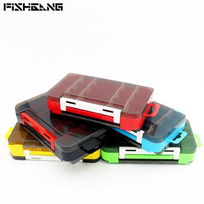 China Fishing Tackle Box Plastic Multifunctional Accessory Storage Rack Double-Layer Fishing Tackle Box 17.5*10.5*4cm 160g for sale