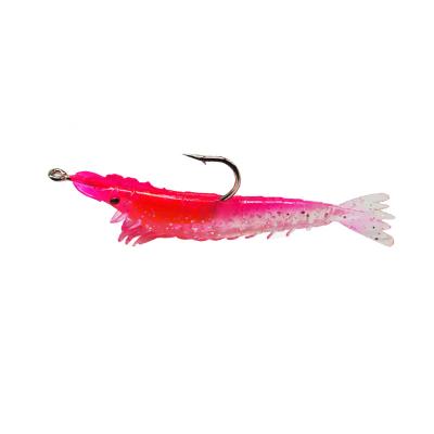 China PVC FISHGANG Fishing Lure Soft Metal Inside Shrimp 6cm Lure Soft 10cm Fishing Baits for sale