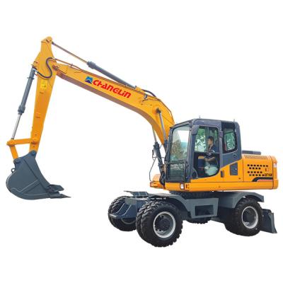 China Building Material Shops High quality 10ton Hydraulic Digger Machine Construction Equipment Wheeled Excavators With Bucket For sale for sale