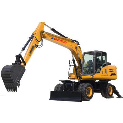 China Building Material Shops Earth Moving Machinery SD90W Track Excavator 6 ton 7 ton 8 ton 9 ton Wheel Crawler Excavators for sale