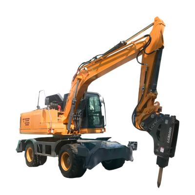 China Building Material Shops New 10ton 14Ton wheel mini excavator with digger bucket power engine excavator for sale price for sale