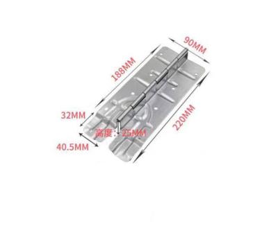 China 218*80*1.2mm Iron Zinc Plating Pallet Hinges Metal Hinges Pallet Galvanized Pallet Hinge for sale