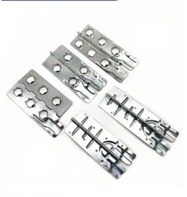 China 220*80*1.2mm Double Faced Metal Stamping Sheet Metal Galvanized Steel Pallet Collar Hinges For Wooden Crate for sale