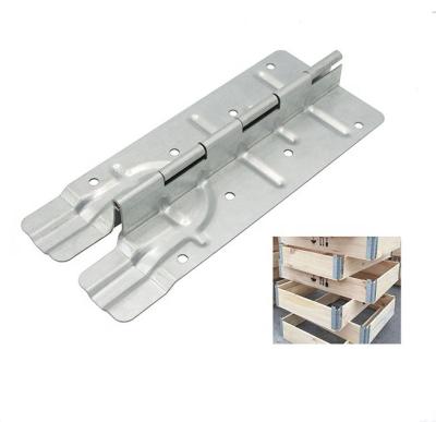 China 218*80*1.2mm Galvanized Iron Pallet Hinge Collars For Wooden for sale