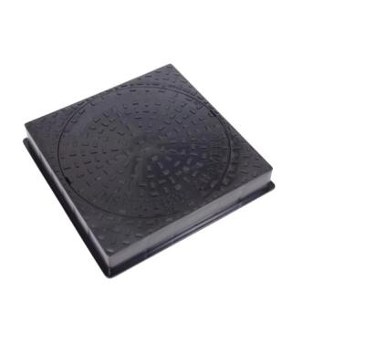 China Traffic Equipments Customized Iron Manhole Cover Lock Water Tank Manhole Cover Malleable Rectangular Manhole Cover For Sewer Shield for sale