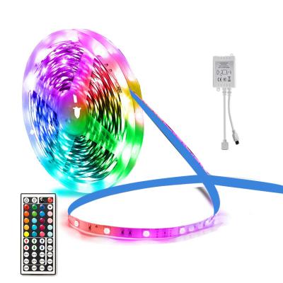 China Easy Installation LED Color Changing DIY RGB LED Flexible Strip Light With 44 Key Remote For Light Bar Kitchen Home Bed for sale