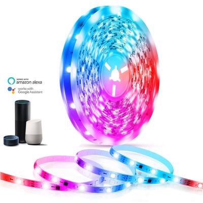 China Warehouse WIFI Smart Led Strip 5M 20M 15M Alexa Strips Flexible 5050 RGB Dream Color WIFI Light Waterproof 10m Waterproof Led Strip for sale