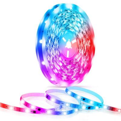 China Warehouse Dream Color LED Strip Lights with Music 30LEDs 32.8ft 16.4ft WIFI LED Lights with Multicolor RGB LED Hunting Waterproof Strips for sale