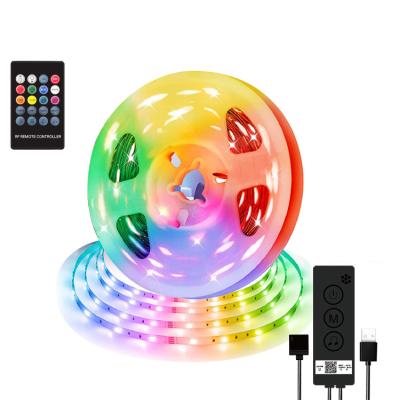 China Wholesale Residential TV Backlight Blue-tooth Music Remote5V RGB USB Controller RGB USB Control Led Strip for sale