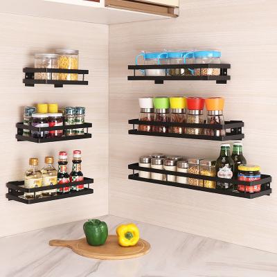 China Viable Multi-Function Wall Mounted Kitchen Storage Frame Kitchen Rack Organization And Spice Storage for sale