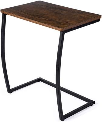 China (Other) Adjustable Snack Side Table, C Shaped End Table for Sofa Couch and Bed, Black for sale