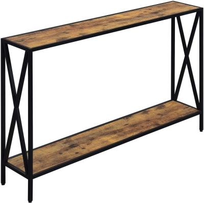 China (Size) Tucson Adjustable Console Table, Barnwood/Black for sale