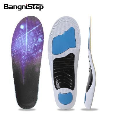 China New Design Breathable Comfortable Flat Foot Fabric+EVA+TPU Bangni Orthopedic Insoles Arch Support Insole for sale