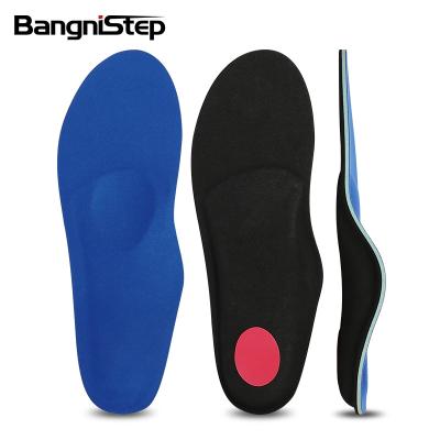 China Three Point Pressure PU Foam+Cork+Latex+ EVA Bangni High Elastic Foot Arch Support Cushioning Flat Orthotic Insole Foot Release for sale