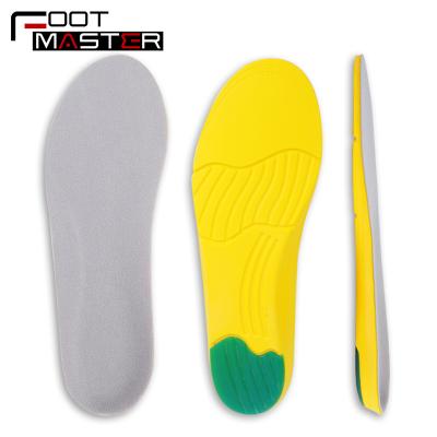 China Best Velvet Fabric+PU+GEL Inner Performance Sneaker Sole Work Shoe Inserts PU Running Insole for sale