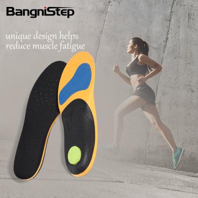 China Shock Absorption Bangnistep Eva Sports Insole Arch Support Running Shoe Insert Shock Absorption Custom Logo Insole for sale