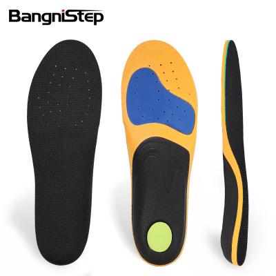 China Bangni Self-Produced Medium High Arch Support EVA Poron Running Sport Insole Single Inner for sale