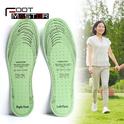 China Bangni Soft Comfortable White Green Cuttable Breathable Latex Inner Unique Daily Insoles For Walking for sale